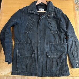 Calvin Klein Dark Gray Military Field Jacket